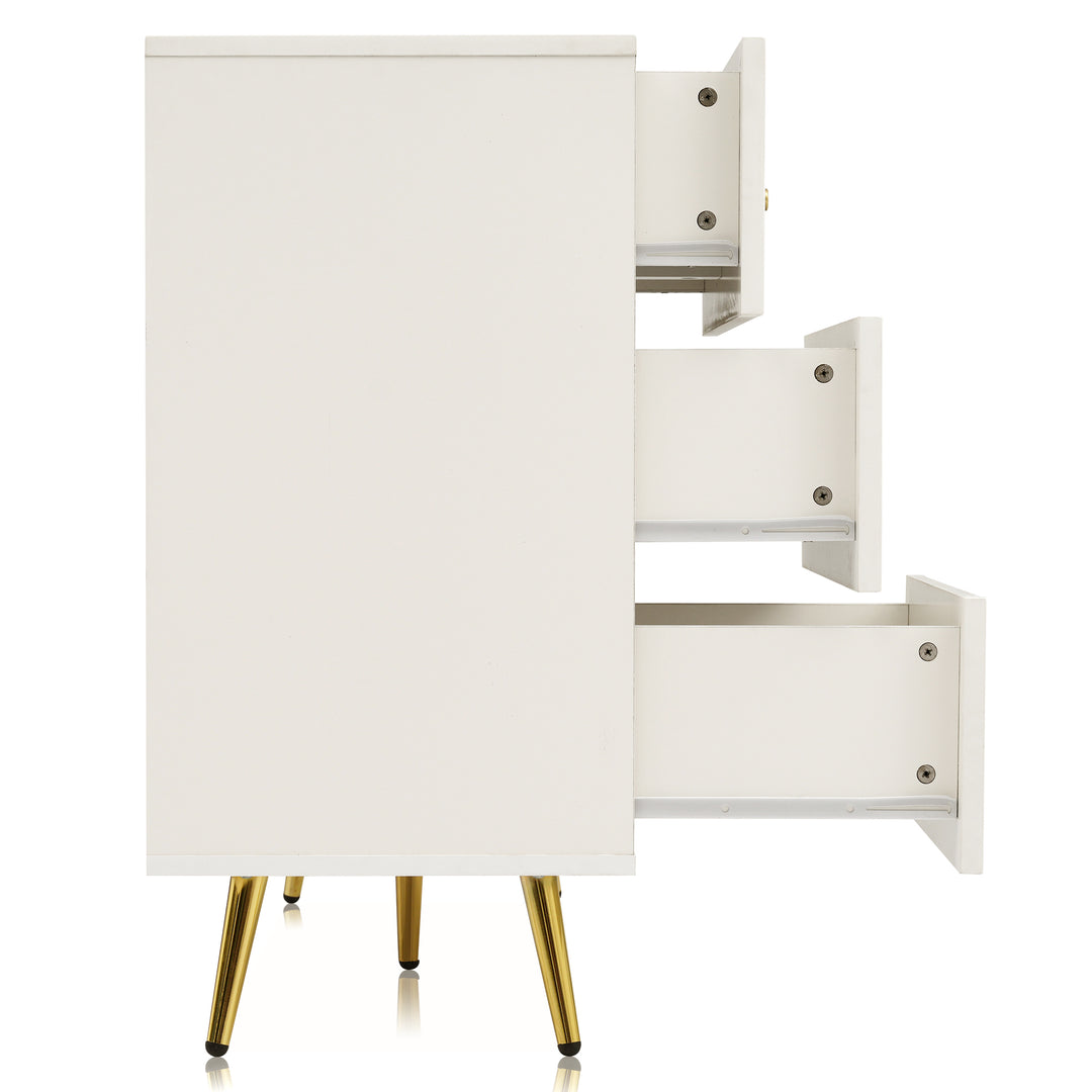 White sideboard with 6 drawers 120*40*85cm URGID UK