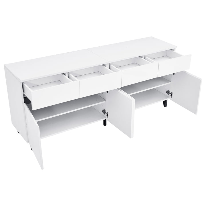 Modern high gloss white sideboard buffet 4 doors 160*40cm SPICEROUT