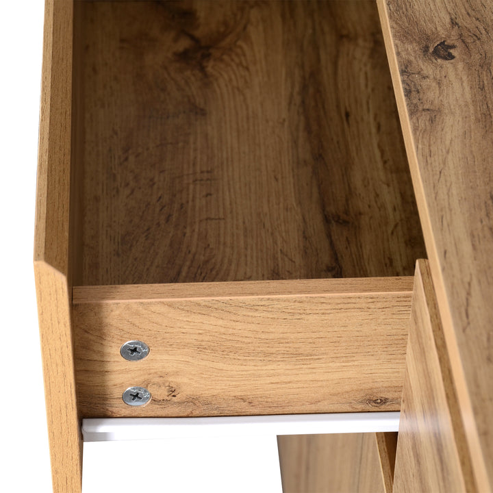 Oak Sideboard with 3 Drawers & 3 Doors 135cm WOODTRUNK