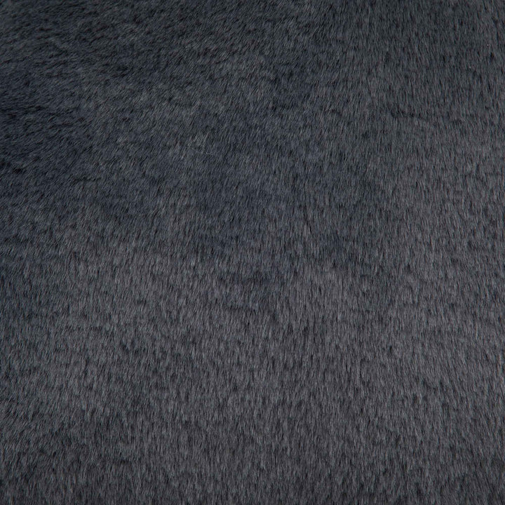 Lazy chair shell shaped sofa black faux fur, memory foam bean bag chair removable cover