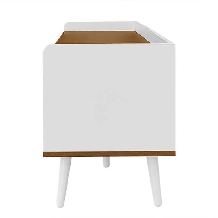 White wooden look TV cabinet with 3 doors SENSOR
