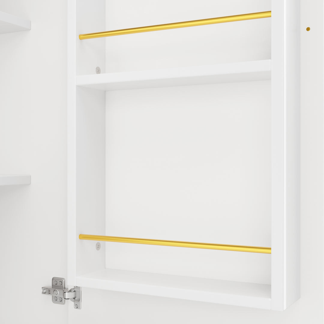 360° rotating bar table with storage space, kitchen island, two doors with shelves (body 138 x 39 x 105 cm) PYRAMID