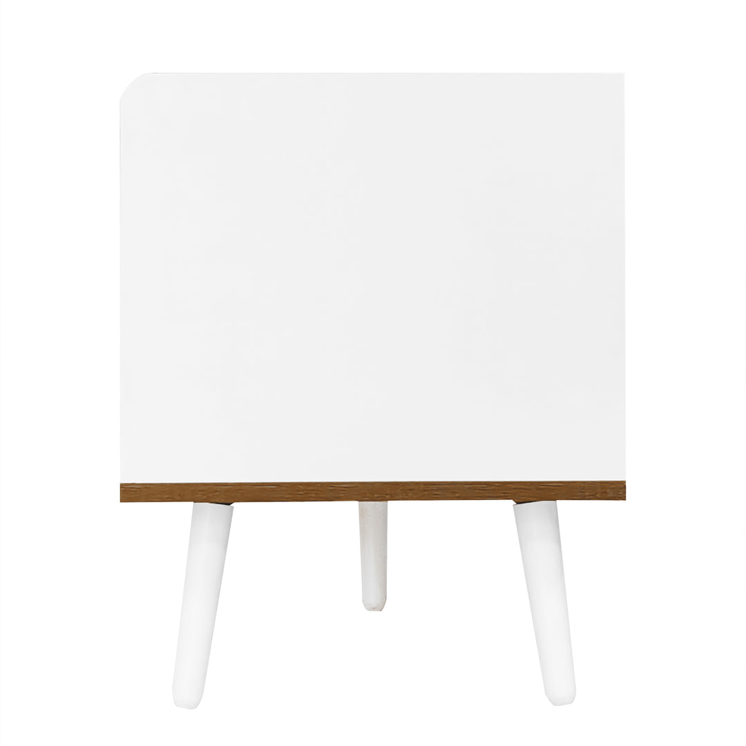 White wooden look TV cabinet with 3 doors SENSOR