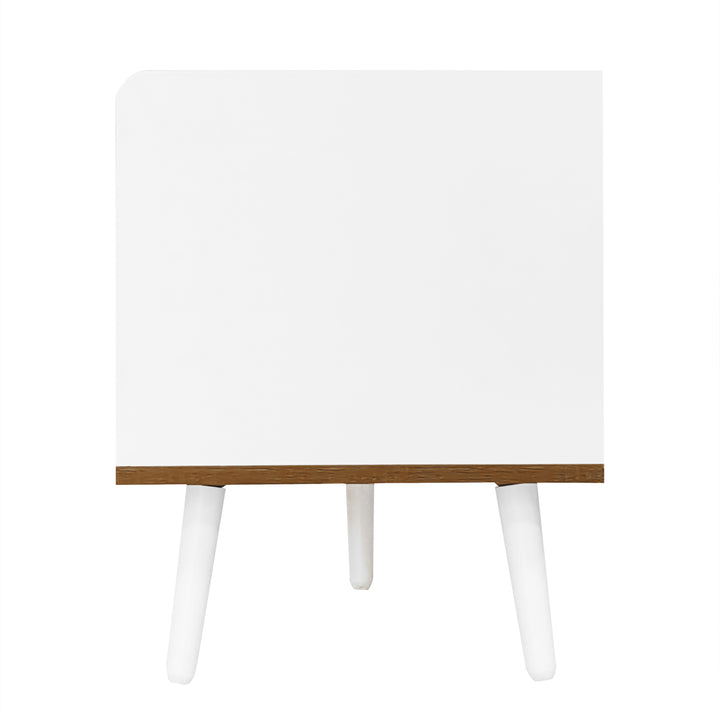 White wooden look TV cabinet with 3 doors SENSOR
