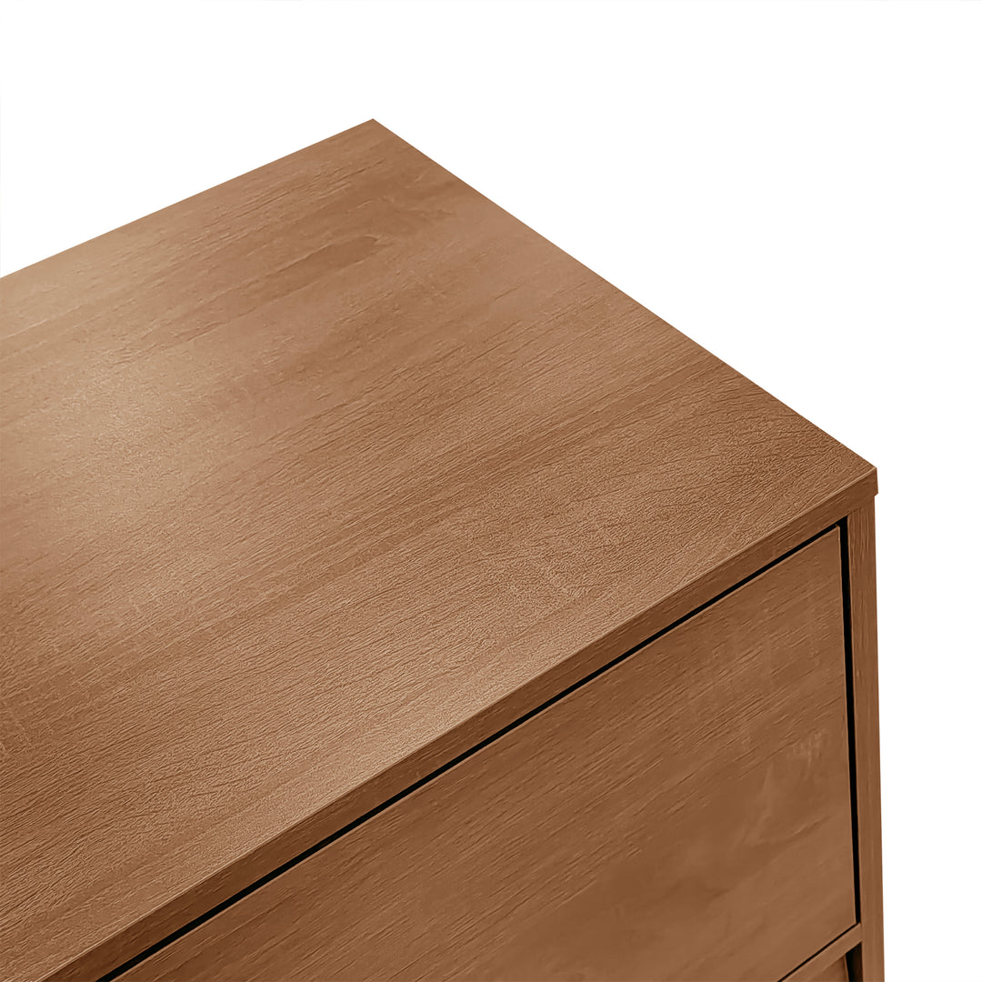 Wooden rattan sideboard vintage 3 doors 2 drawers 130x40x75.5cm SEAGRASSBED UK