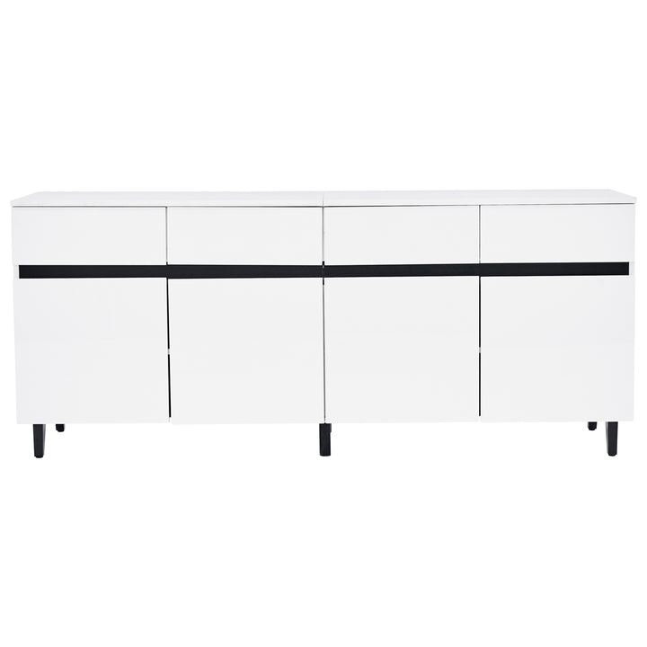 Modern high gloss white sideboard buffet 4 doors 160*40cm SPICEROUT