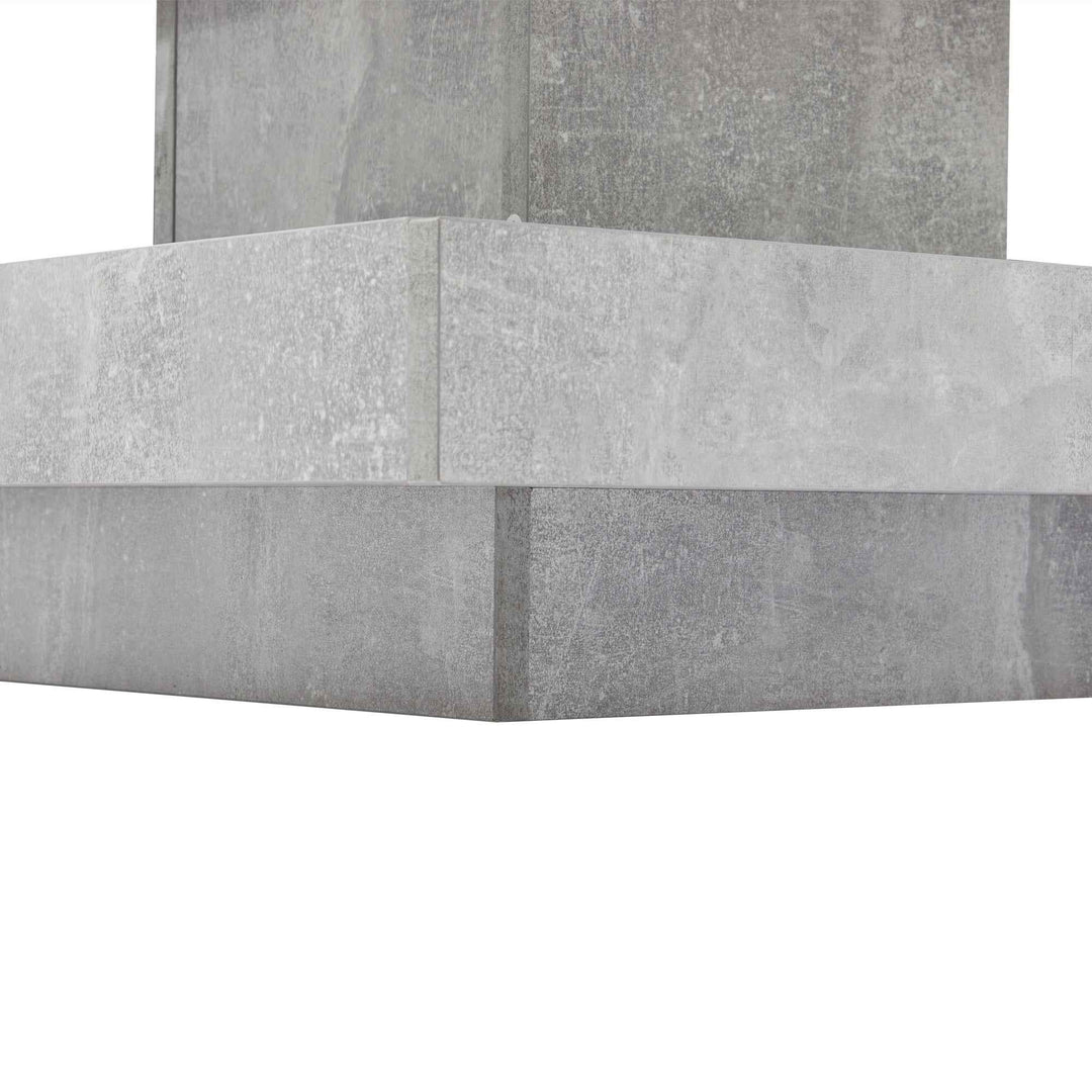Rotating 360° white high-gloss coffee table marble-patterned, double-layer storage FLARENEXUSA