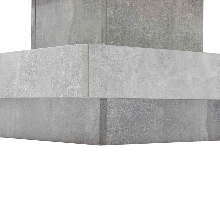 Rotating 360° white high-gloss coffee table marble-patterned, double-layer storage FLARENEXUSA