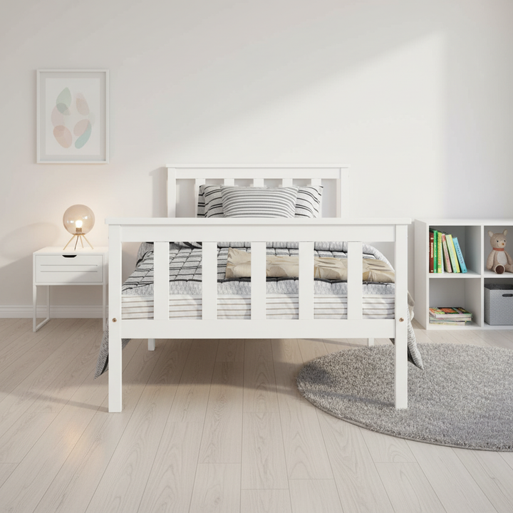 White single bed frame EIZEK UK