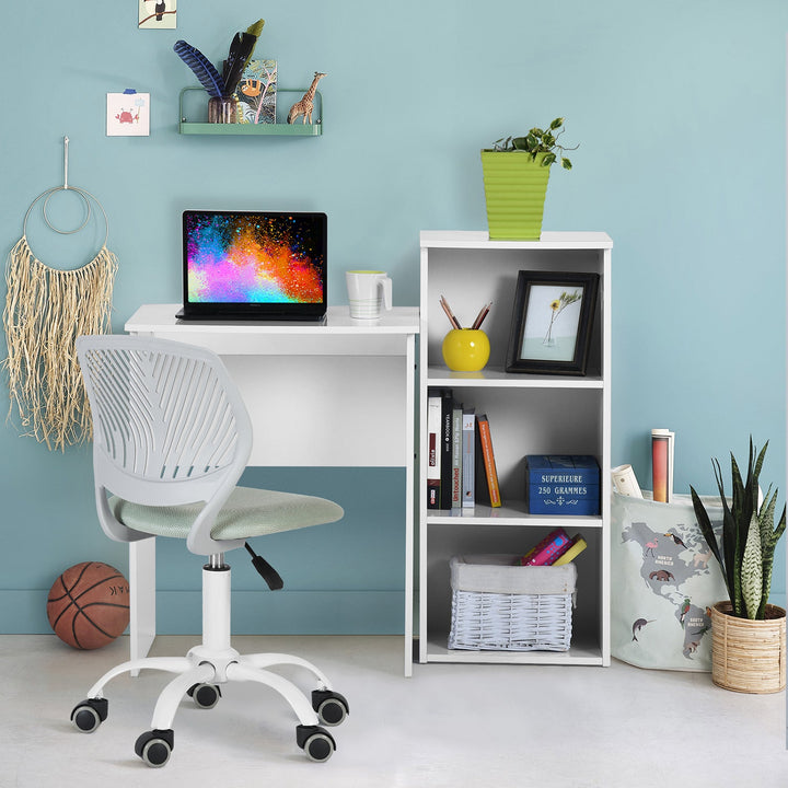 Desk Set with Three Shelves DOMINO WHITE