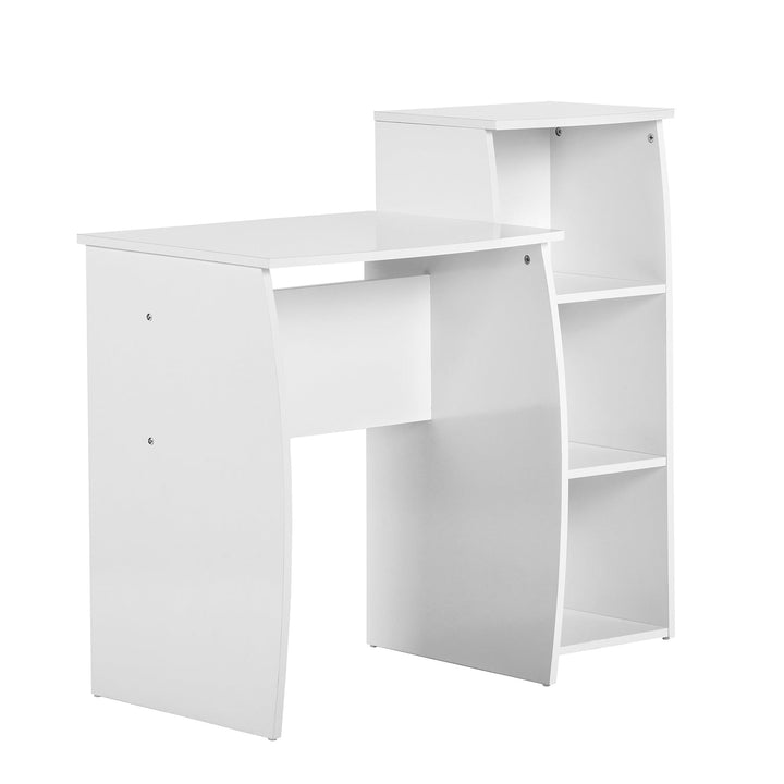 Desk Set with Three Shelves DOMINO WHITE