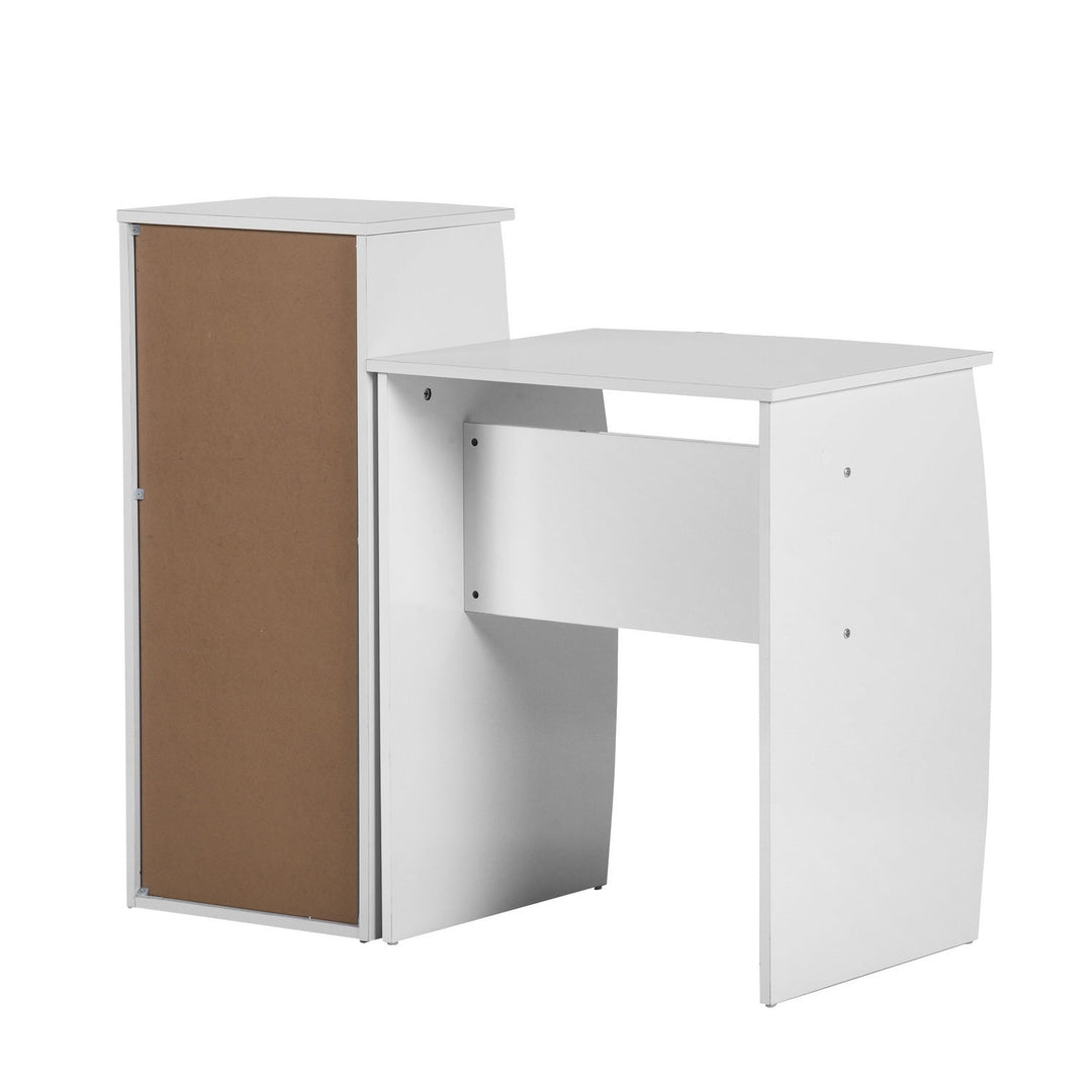 Desk Set with Three Shelves DOMINO WHITE